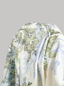 SHEIN MOD Đầm nữ cổ yếm in hoa, dài ngang gối - Nhiều màu - Xem 8