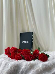 20 piezas de rosas artificiales de color rojo oscuro, rosas de terciopelo realistas, perfectas para ramos de novia, arreglos florales, San Valentín, bodas, fiestas, regalos para el hogar y cumpleaños, decoración de jarrones para interiores y exteriores. Nota: Puede existir un ligero olor, colóquelas junto a una ventana durante 1-2 días para ventilar. - Burdeos - Ver 2