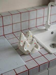 Joivida 1Pc Light Luxury Double-Layer Pot Lid & Cutting Board Rack - Multicolor - View 2