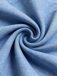 男婴牛仔宽松衬衫和阔腿裤两件套，蓝色 - 淺色水洗藍 - 查看 10