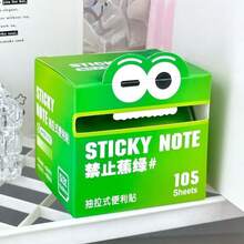 105 Transparent Pearlescent Sticky Notes - Gradient Color Cartoon Eyes Design, Smooth Writing Surface And Strong Adhesive, Suitable For Home Office School Organization, Decorative Stationery Supplies, Notepads, Study Aids, Interesting Patterns, High-Quality Paper, Workspace Organization, Premium Stationery, For Creative Professionals - Pearlescent - View 12