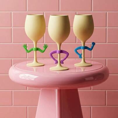 Joivida 6pcs Silicone Hand Shape Wine Glass Markers, Creative Dance Hands Design Wine Charms, Colorful Flexible Reusable Drink Identifiers For Stemmed Wine Glasses Champagne Flutes Cocktail Cups, Anti-Lost Cup Labels Perfect For Home Bar Party Wedding Birthday Holiday Cocktail Night Dinner Party Festival Celebration, Prevent Taking Wrong Drinks Great For Home Kitchen Bar Decor, Gift Box Packaging Ideal Gifts For Wine Lovers Party Hostesses (Pink Red Orange Purple Blue Green)