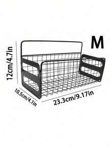 Estantería de pared ahorradora de espacio, organizador colgante sin taladrar para baños y cocinas libres de desorden - Negro - Ver 14