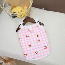 PETSIN 宠物春季新款狗狗服装 动物用品 宠物服装 狗狗背心 猫咪T恤 泰迪熊套装 小型动物服装 休闲酷炫背心 狗狗服装 猫咪服装 春夏两季新款背心 - 彩色 - 查看 16