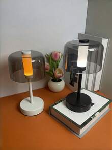 1 Piece Usb Rechargeable Office Decorative Lamp, Acrylic Lampshade, Eye-Friendly Led Lighting With Touch Control And Three Adjustable,  Dining Table, Bar, Bedside Table, Camping, Office, Dorm Room, Kitchen, Living Room, - tricolor - View 4
