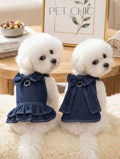 PETSIN Quần áo cho chó, quần áo cho mèo, bộ đồ cho thú cưng hai chân, quần áo đôi, váy sơ mi mới đầu mùa xuân, quần áo cho chó, quần áo cho mèo, quần áo cho động vật, quần áo mùa xuân cho chó, quần áo mới cho động vật nhỏ kiểu Châu Âu và Mỹ.