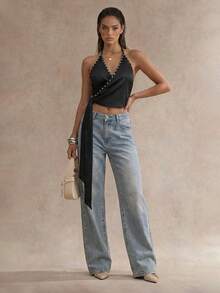 Glamine 女士上衣 - 黑色 - 查看 4