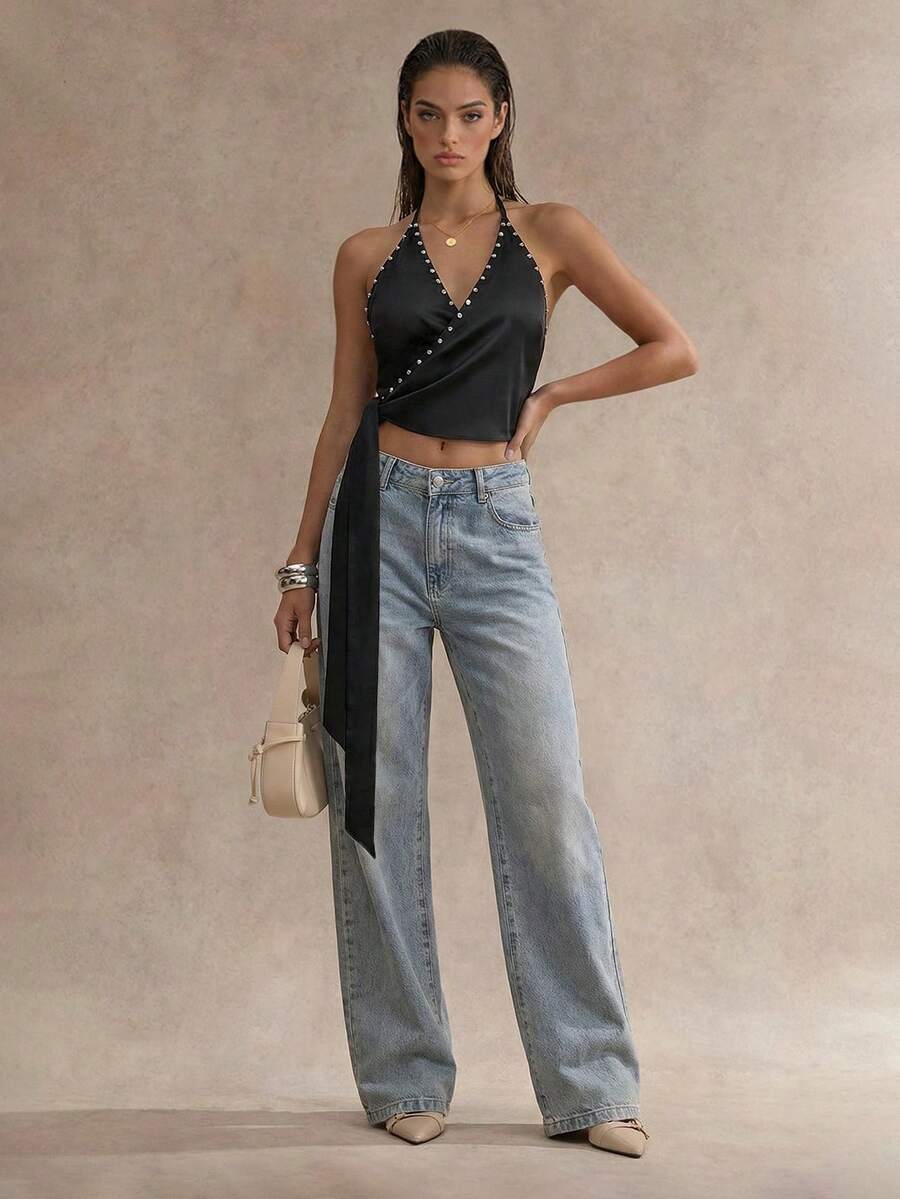 Glamine 女士上衣 - 黑色 - 查看 1