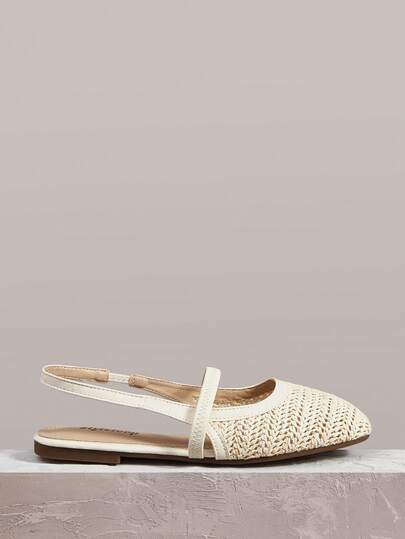 Styleloop Women Shoes Holiday Style Mesh Fabric Cross Strap Women's Flat Bottom Single Shoes Holiday Style Wear BOHO Wear American Retro Style Bohemian Style Western Style Music Festival Wear Party Wear Flat Bottom Women's Shoes