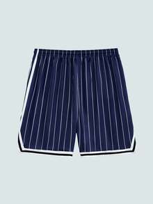 Modcrash Pantalones cortos suaves con dobladillo entallado para deportes de verano, estilo retro americano, unisex, ajuste relajado. Adecuados para uso diario y atuendos de vacaciones de verano. - Multicolor - Ver 3