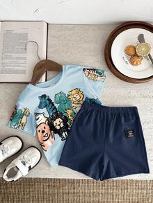 SHEIN Baby Boy Casual Minimalist Top, Suitable For Spring/Summer - Multicolor - View 5