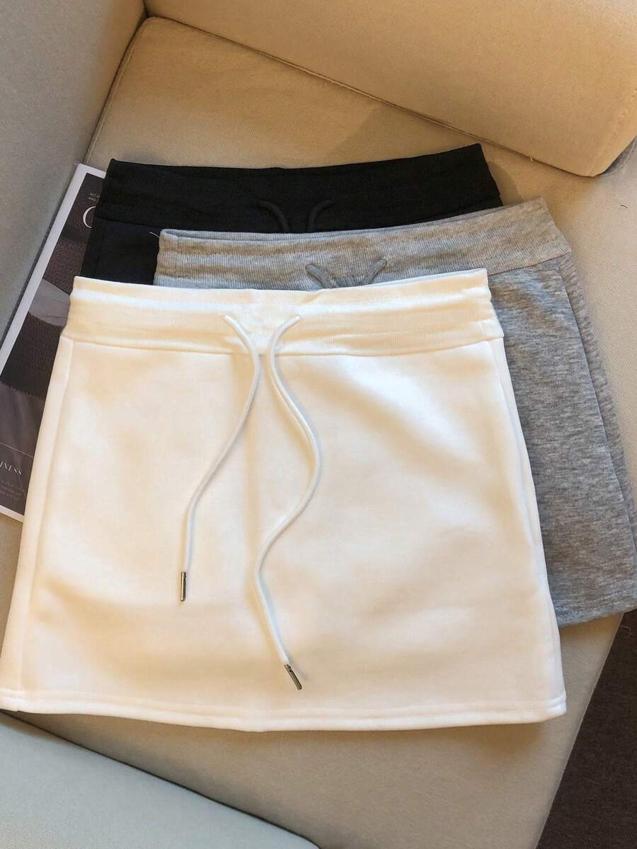 3件套女士休闲夏季半身裙套装 - 彩色 - 查看 1