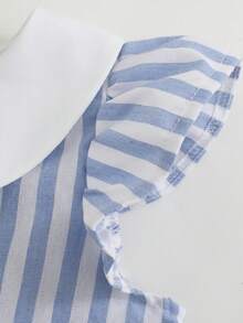 SHEIN 小女孩连衣裙 - 藍白色 - 查看 8