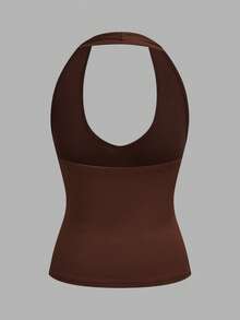 Tseoso Femmes 95% Coton Été 3 pièces Hauts Dos Nu Couleur Unie Noir, Blanc et Marron - Style Élégant Chic de Rue Y2K, Look Mignon Doux Fille et Propre Fille, Parfait pour les Tenues d'Été et de Printemps, Brunch, Tenue de Rue, Soirée, Trajet, Croisière, Voyages à Ibiza, Festivals Occidentaux, Mode Rétro Vintage Genz, Détente à la Maison, Rentrée Scolaire, Sport, Yoga, Vélo, Concerts, Raves et Festivals de Musique - Multicolore - Voir 8