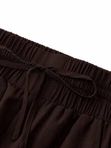 TaskEZ Quần đồng phục y tá cạp cao nhiều túi có dây rút - màu nâu - Xem 7