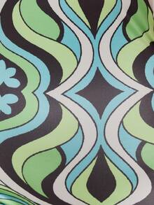 MUSERA Bộ jumpsuit ôm sát cổ cao in họa tiết, phong cách mùa xuân hè, lễ hội Ibiza, kỳ nghỉ, dễ thương, gợi cảm, phong cách Y2K, đi chơi đêm, câu lạc bộ, nhiệt đới, quyến rũ. - Nhiều màu - Xem 6