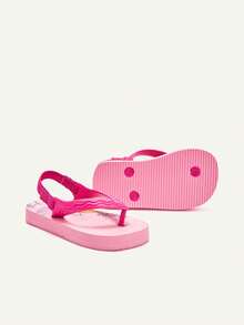 Cozy Pixies A Pair Of Children's Baby Flip-Flops Cartoon Pattern Printing, Non-Slip And Wear-Resistant Soles, Exquisite Color Accessories, Daily Wear, Cute And Versatile - Multicolor - View 6