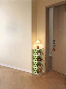 1PC 9 Tier Space Saving Vertical Shoe Rack Narrow Plastic Shoe Storage Organizer Holds 9 Pairs Of Shoes Easy Assembly Stackable Sturdy Freestanding For Entryway Closet Hallway Bathroom Dorm Home Organization Shoe Shelf - Multicolor - View 11