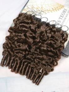 Boho Braids Tóc móc thủ công 100% tóc thật Remy, kiểu tóc xoăn Miến Điện, thắt nút kỳ diệu, kiểu tóc móc lông vũ, kiểu tóc tết Boho, tóc thật mềm mượt, không đường nối, vô hình, phù hợp với tóc mỏng, dành cho nữ, tóc nối móc siêu nhỏ có sẵn vòng móc. - S4 - Xem 6