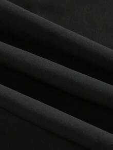 Mercer Haus 男士纯色休闲锥形裤，带口袋，适合秋季 - 深灰色 - 查看 5