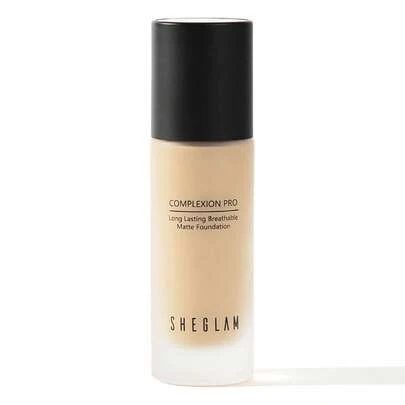 SHEGLAM Base De Maquillaje Mate Duradera Y Transpirable Complexion Pro-Base De Maquillaje Resistente Al Sudor Y A Los Brillos, Cobertura Total, Corrector Sin Poros, Resistente Al Agua, Impecable, Que No Se Desvanece, Base De Maquillaje LíQuida Liviana Y Para El , Navidad E Invierno Marca Belleza Maquillaje Maquullaje CosméTica Para Mujeres NiñAs Perfecto Para Invierno Primavera Verano Ideal Para Y2K Elegante Moda Adecuado Para CumpleañOs DíA De La Madre Regalo Fiesta Listo Mejor Color