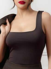 Criza Taa 女士休闲褶皱方领背心，夏季 - 彩色 - 查看 4