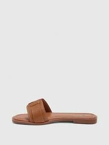 CUCCOO BIZCHIC Summer New Brown Beach Vacation Casual Women's Flat Sandals Summer Shoes - Brown - View 7
