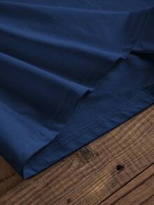 Manfinity Joysei Navy Blue Fitted T-Shirt For Men - Navy Blue - View 5