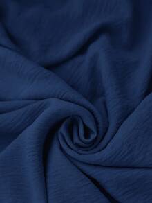 Brillora Women's Elegant Sexy Boho Tropical Minimalist Navy Blue Backless Long Dress One Shoulder Summer Casual Vacation Holiday Resort Wear Bikini Beach - Navy Blue - View 8