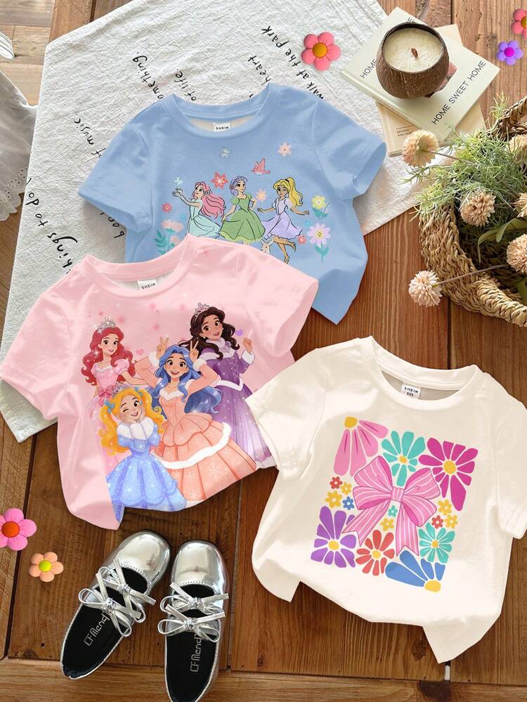 3枚セット 女の子用 ソフト かわいい エレガント カートゥーン