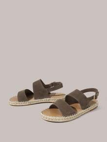 Styleloop Sandal đế bằng nữ, phong cách Boho, cổ điển Mỹ, Bohemian, miền Tây, thích hợp cho lễ hội âm nhạc, tiệc tùng, bãi biển, kỳ nghỉ, Giáng sinh và Ngày Valentine. - Rỉ Nâu - Xem 2