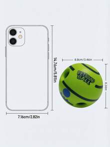 1 件大型摇摆狗玩具球，摇晃发出有趣的咯咯声，吱吱作响的狗玩具球，用于训练牙齿清洁的咀嚼球，适合中大型犬的室内外狗礼物 - 彩色 - 查看 8