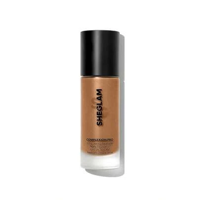 SHEGLAM Complexion Pro Long Lasting Breathable Matte Foundation-Saddle Matte Long Lasting Full Cover Sweat Proof Foundation Oil Control Full Coverage Poreless Concealer Waterproof Long Lasting Full Cover Poreless Flawless Oil-Control Non-Fading Liquid Foundation Weightless Soft Foundation Brand Beauty Makeup Face Paint Cosmetic For Women Girls Perfect For Spring Summer Ideal For Y2K Fancy Fashion Suitable For Birthday Mother'S Day Gift Rave Party Ready Best Color