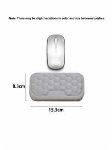 1 cái/bộ Tấm kê tay để bàn công thái học - Thiết kế công thái học, rất mềm mại và thoải mái, Tấm lót chuột - Thích hợp cho bàn máy tính và đồ dùng văn phòng - Tấm kê tay thoải mái để chơi game và làm việc, Thích hợp để thư giãn khi làm việc - Xám - Xem 11
