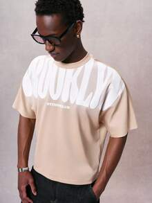 STYNVO Camisetas para hombres - Caqui - Ver 1