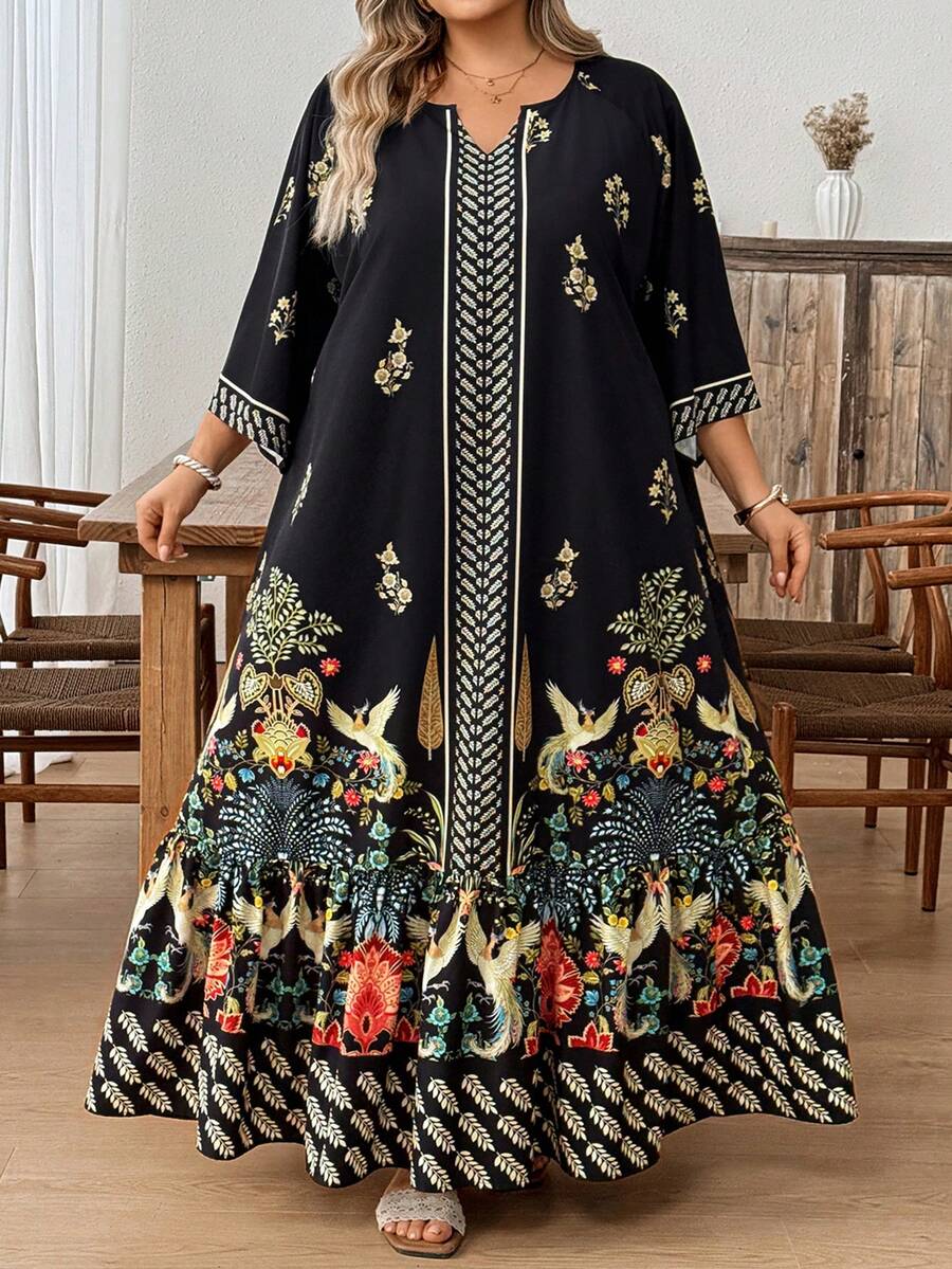 SHEIN CURVE+ 复古优雅女士连衣裙，提花甜心领休闲假日派对连衣裙，秋季女装，秋季穿搭，秋季连衣裙，冬季女装，冬季女装，圣诞节女装，圣诞节女装，圣诞节派对连衣裙，圣诞派对连衣裙，优雅派对连衣裙，优雅派对连衣裙