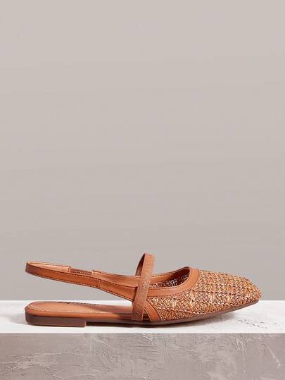 Styleloop Women Shoes Holiday Style Mesh Fabric Cross Strap Women's Flat Bottom Shoes Holiday Style Wear BOHO Wear American Retro Style Bohemian Style Western Style Music Festival Wear Party Wear Flat Bottom Women's Shoes