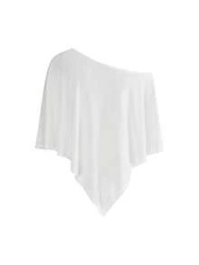 ROMWE Hippie Áo khoác ngoài nữ kiểu retro, gợi cảm, xuyên thấu, phù hợp cho mọi dịp, mang phong cách nghỉ dưỡng, lễ hội âm nhạc. - trắng - Xem 2