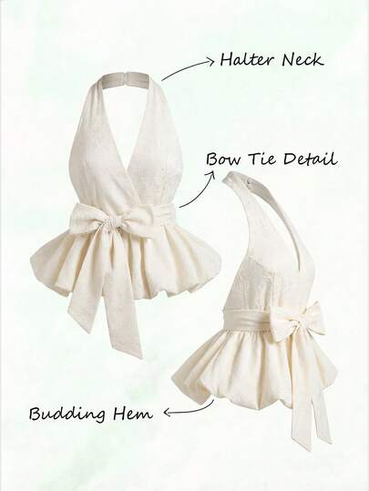 GlowEve 女士蝴蝶结泡泡袖衬衫，适合度假、野餐、早午餐、派对等场合，亦可作为派对装扮，亦可作为Y2K风格、抹胸上衣、夜店装、露肩上衣、婚礼宾客装扮、可爱衬衫、女士露肩上衣、度假女孩、波西米亚女孩、乡村音乐节、狂欢节、早午餐、海滩度假、欧洲夏季等场合穿着。