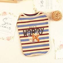 PETSIN 宠物春季新款狗狗服装 动物用品 宠物服装 狗狗背心 猫咪T恤 泰迪熊套装 小型动物服装 休闲酷炫背心 狗狗服装 猫咪服装 春夏两季新款背心 - 彩色 - 查看 20