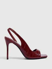 CUCCOO SZL 女士高跟凉鞋 - 酒紅色 - 查看 2