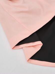 RONVEXI 男士翻领鸟形刺绣单排扣长袖西装外套，时尚通勤外套燕尾服西装外套 - 粉色 - 查看 8