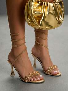 CUCCOO SZL Womenheeledsandals - Gold - View 1