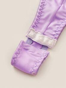 Elorette Women's Lace Patchwork Backless Camisole Sexy Lingerie Jumpsuit - Mauve Purple - View 9