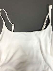 Resyla 3pcs/Set Summer Casual Solid Color Camisole - Brown - View 3