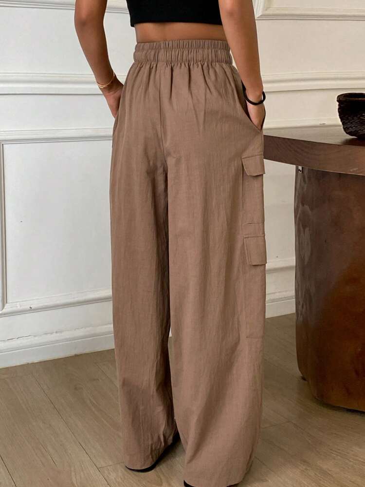Women's Loose Harem Pants With Cargo Pockets, Casual Sports Street Vacation Trousers, Summer