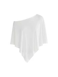 ROMWE Hippie Áo khoác ngoài nữ kiểu retro, gợi cảm, xuyên thấu, phù hợp cho mọi dịp, mang phong cách nghỉ dưỡng, lễ hội âm nhạc. - trắng - Xem 1