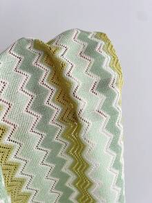 Elamini Đầm chữ A màu xanh lá cây móc len dành cho nữ, kiểu dáng tối giản và gợi cảm, thích hợp cho kỳ nghỉ biển. - màu xanh lá - Xem 7