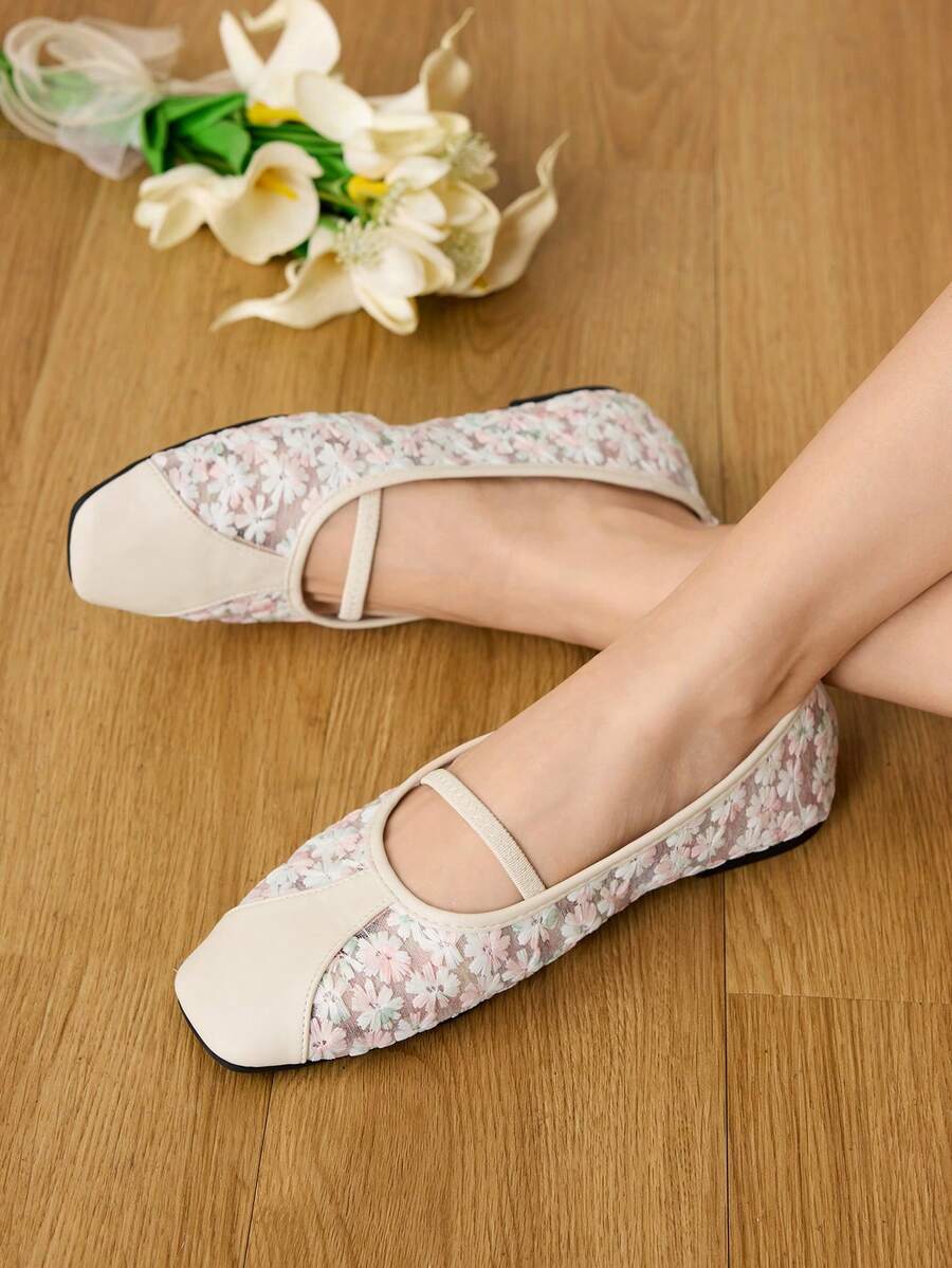 CUCCOO HITCHD Women Flats - Apricot 1 - View 1