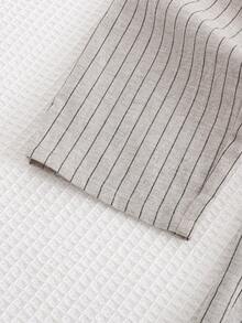 Cozy Pixies Quần ống rộng kẻ sọc, cạp chun, phối túi, thích hợp cho bé trai, kiểu dáng thường ngày đi nghỉ mát và đi làm. - Nhiều màu - Xem 4